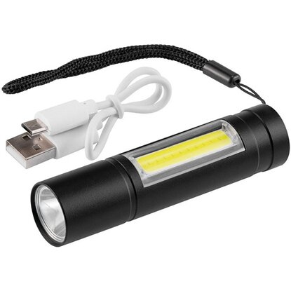 Фонарь ручной AccuPRO600 USB COB 5Вт + LED 5Вт 