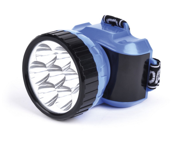 Фонарь налобный Smartbuy SBF-25 1W+8св/д синий, 2 режима (акк 4V 0.5Ah)