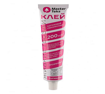 Клей кайчуковый сверхпрочный прозрачный Master Teks 80мл 9753128