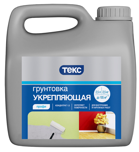 Грунт-концентрат Укрепляющий ТЕКС Профи/Aquastop/Пуфас (концентрат 1:3) 2,5кг