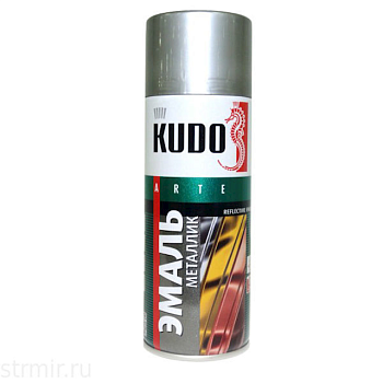 Kudo 1033 Эмаль металлик универсальная хром зеркальный (ф.-520 мл)
