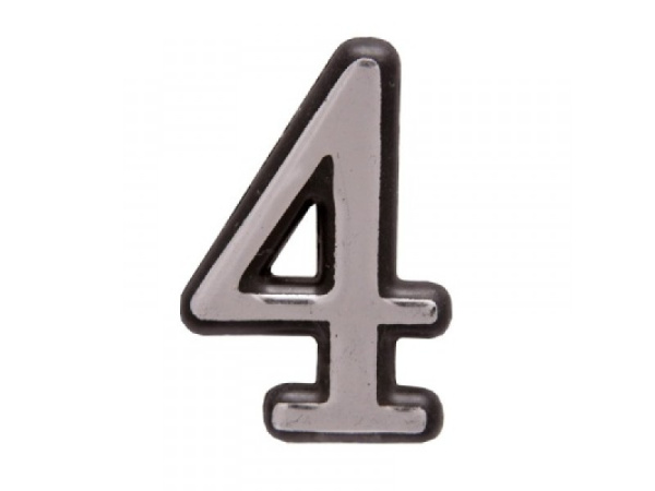 Цифра "4" Хром