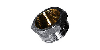 Футорка 1*1/2" Н-В никель  /581