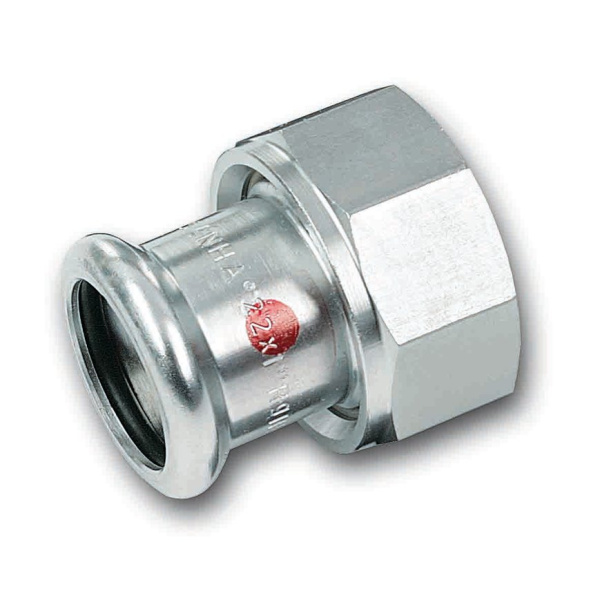 Муфта ВПр-ВР с плоским уплотнением 15 х3/4", SANHA Therm/ 124359G1534		
