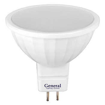 Лампа LED GU5.3 MR16 10W/12В/4500K/холодный цвет/Generаl