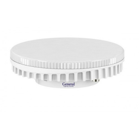 Лампа LED GX53 15W/4500К/холодный цвет/General/Ecola /матовый рассеиватель