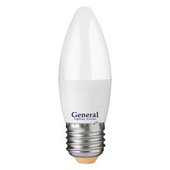 Лампа LED свеча 15Вт Е27/4500К/холодный цвет/GENERAL