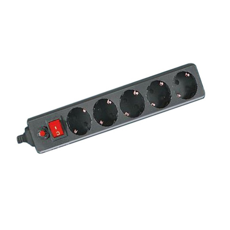 Сетевой фильтр General 3.0 м/5розеток черный 16А с/з