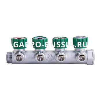 Коллектор регулирующий GAPPO G1001.04 В-Н 3/4*1/2*4выхода 