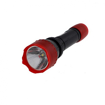 фонарь Ultraflash 6102-TH(красный.1LED) 2*R06