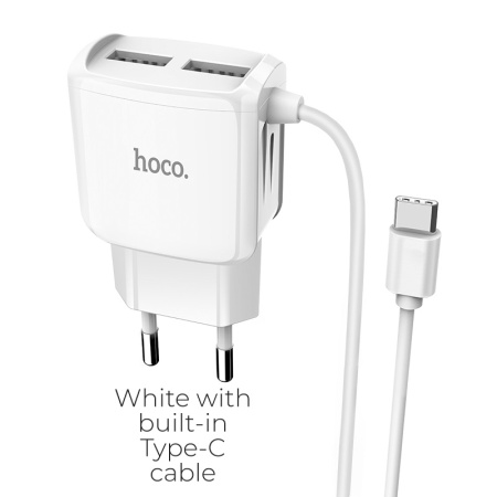 СЗУ HOCO C59A+lighting белый