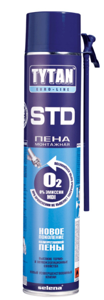 TYTAN Пена монтажная  ERGO STD 750 мл всесезонная