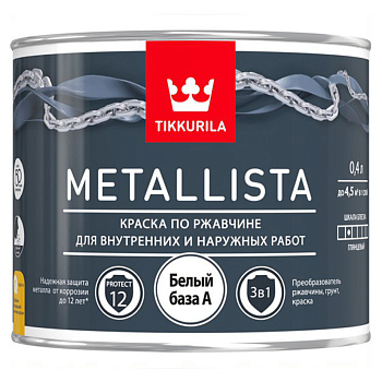 ТИККУРИЛА краска по ржавчине METALLISTA A гл 0,4л 