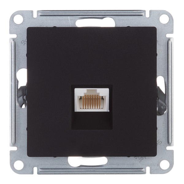Механизм розетки ATLASDESIGN RJ45 механизм карбон  