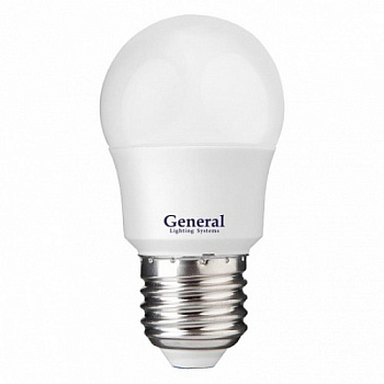 Лампа LED шар 12Вт Е27/2700К/теплый цвет/GENERAL