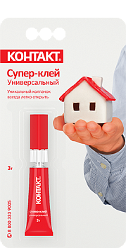 Супер-клей Контакт 3 гр,/22291