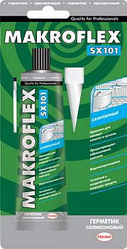MACROFLEX  SX 101 герметик силиконовый  санитарный бесцветный ( 85 мл)