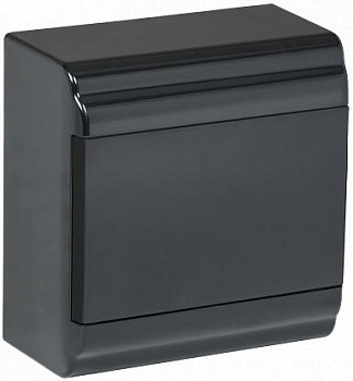 Щит пластиковыйЩРН-П  6 автоматов наружный/черный IP41/IEK/SQ0901-0901