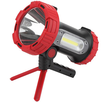 Фонарь прожектор сд PowerMax 3 аккумул. 3000мАч,COB 3Вт+CREE 10Вт, IP65