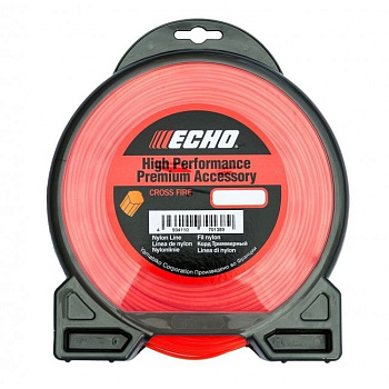 Леска для трим. ECHO 3,0мм*15м (крест)