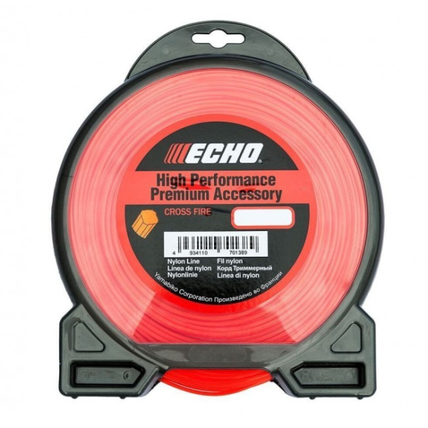 Леска для трим. ECHO 3,0мм*15м (крест)