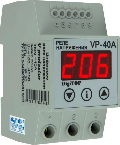 Реле напряжения Vp-40A (46-118) DIN