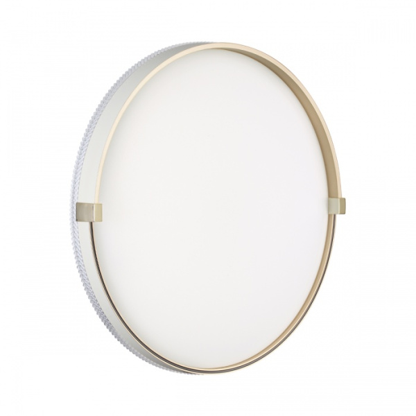 Светильник пластик/белый/золотой LED 48Вт 4000К, D=390, IP43 OLIDI WHITE