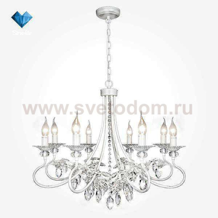 Люстра белая с серебром 60057/8