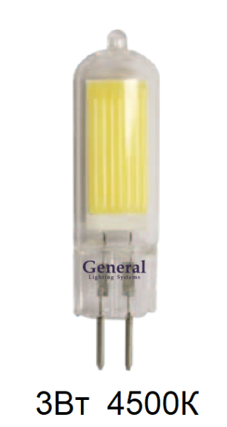 Лампа LED  GU5.3  3Вт/220В/4500К/холодный цвет/GENERAL***