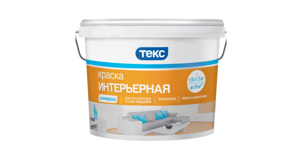 Краска в/д интерьерная Универсал (3 кг)