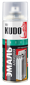 Kudo 5101 Эмаль аэрозоль для радиаторов отопления (белая) (ф.-520 мл)