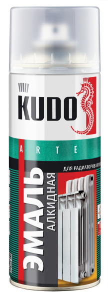 Kudo 5101 Эмаль аэрозоль для радиаторов отопления (белая) (ф.-520 мл)