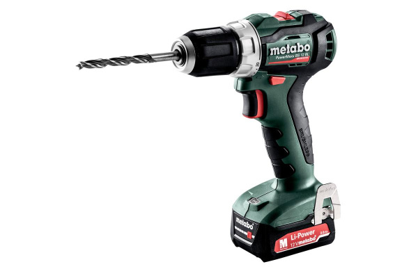 Аккумуляторная дрель-шуруповерт Metabo PowerMaxx BS 12 Акк.шпв. 2х2.0 Ач LiIon