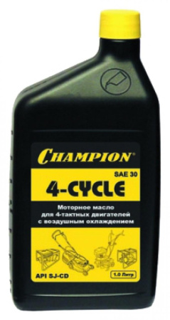 Масло минеральное CHAMPION SAE30 (1 л) для 4-х тактных двигателей 
