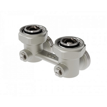 Узел Н-образный угловой  V&G с шаровыми затворами 3/4"Вх3/4"  VG-605202