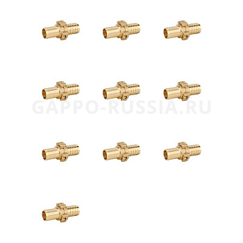 Соединитель для шланга латунный D6 Gappo G1236,6,6