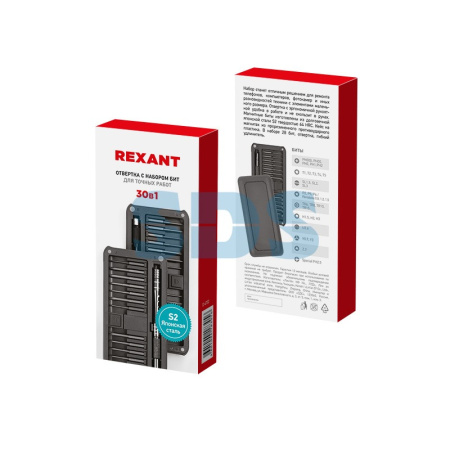 Набор отверток для точных работ REXANT XA-02, 30 предметов/12-4752