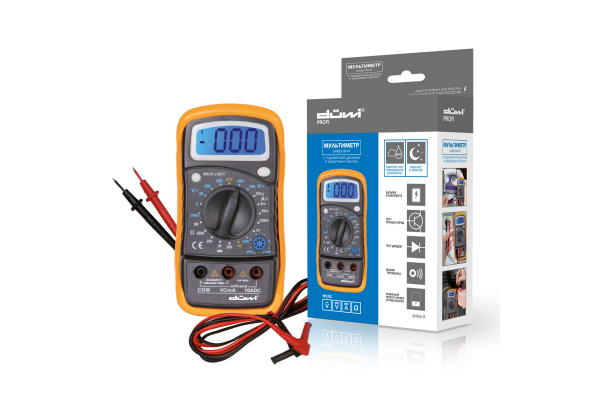 Цифровой мультиметр с противоударным чехлом duwi M830L PROFI/26044 8