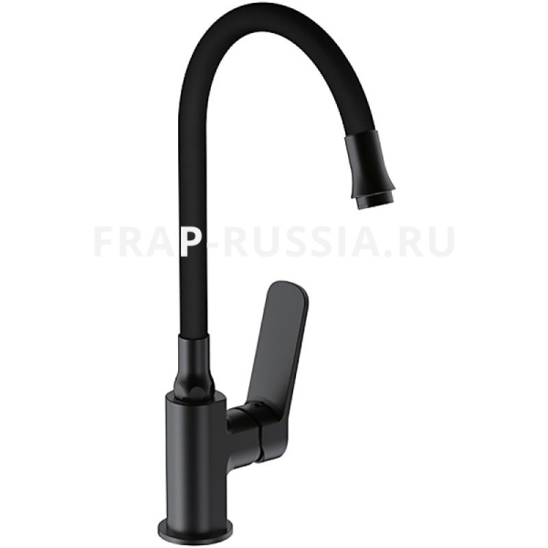 Смеситель для кухни, латунь, керамический картридж d=35 F4462 Frap черный