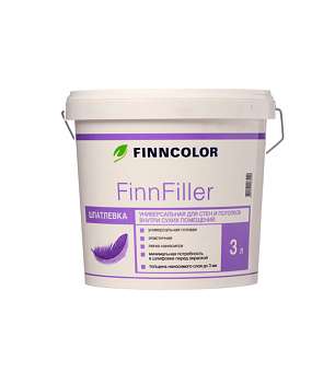 ФИННКОЛОР шпатлевка финишная FINNFILLER 3 л