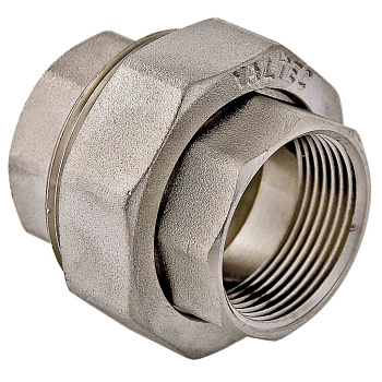 Американка (сгон прямой)  1 1/4" В-В никель  /340