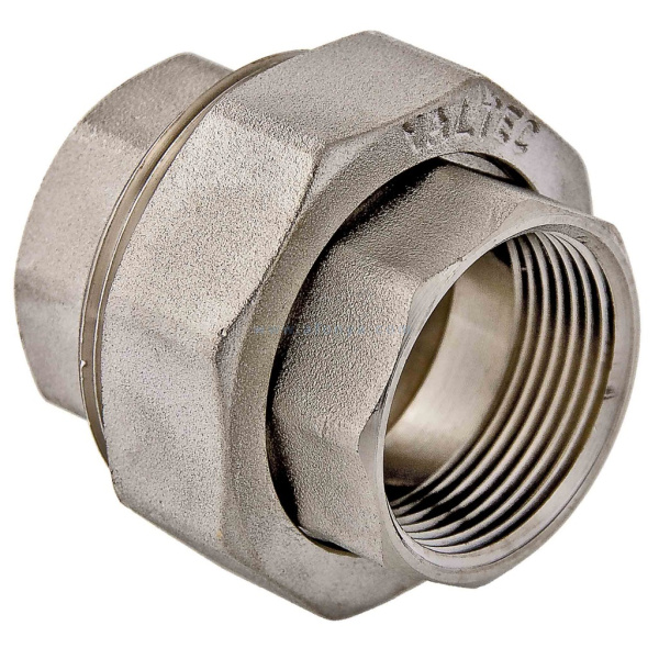 Американка (сгон прямой)  1 1/4" В-В никель  /340
