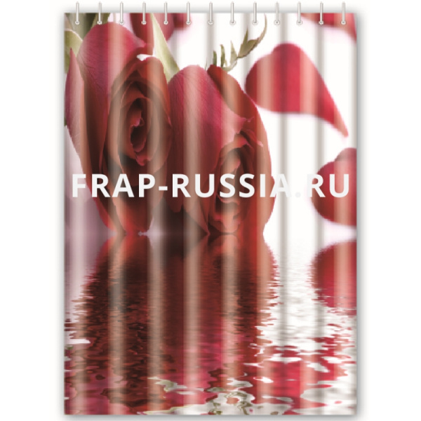  FRAP Шторка для ванной комнаты Роза F8654