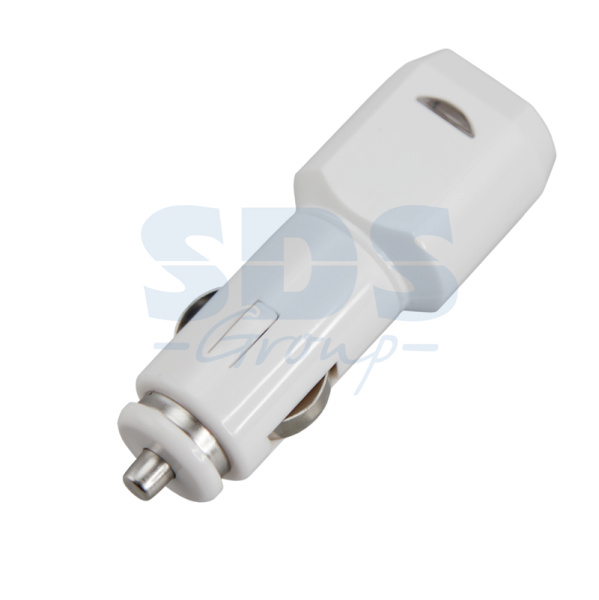 Автозарядка в прикуриватель USB 5V 1000vA белая REXANT