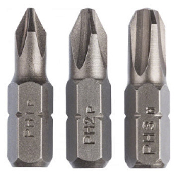 Набор бит BOSCH 3шт PH1/2/3 * 25мм/2609255964