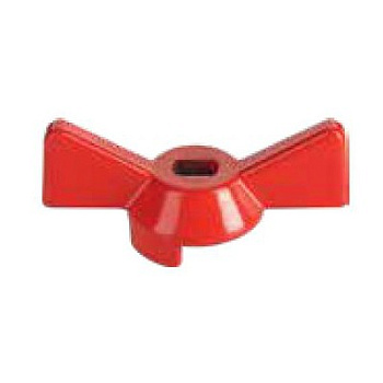 Ручка-бабочка усиленная, для крана 1/2"-3/4", красная/ИС.131180