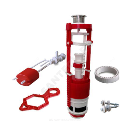 Арматура для смывного бачка нижний подвод, одноуровневая кнопка РБМ АС-17.1М