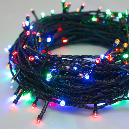 Гирлянда  400LED/RGB/  25мертов/ прозрачный шнур
