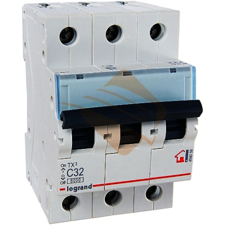 Автомат LEGRAND ТХ3/RX3  3Р С32А 6кА/4,5кА
