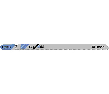 Пилки для лобзика по стали BOSCH T318 В, 106 мм, чистый рез, HSS